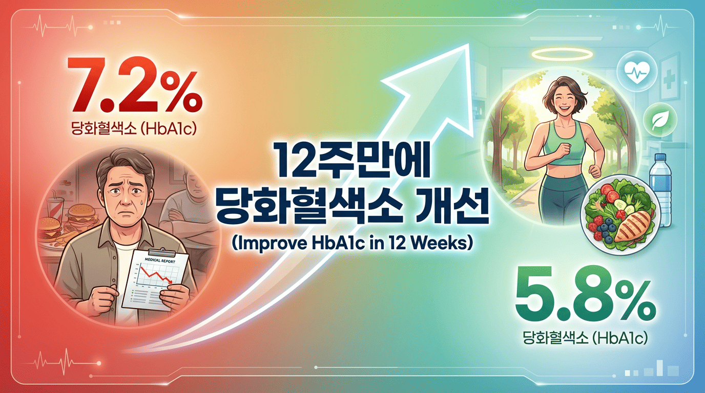 12주만에 당화혈색소 개선