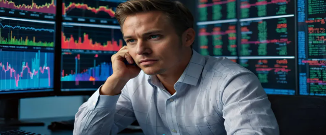 중년과 투자 이미지