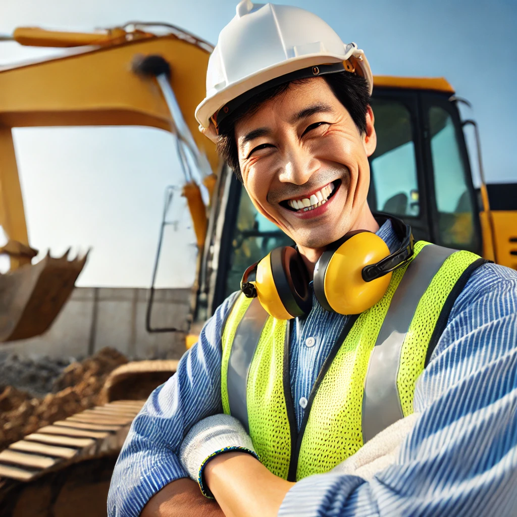 중년의 굴착기 자격증 도전