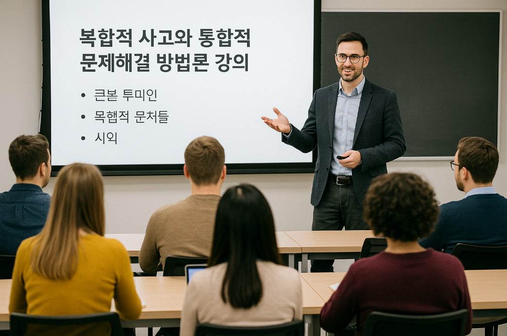 신디사이징 교육으로 복합적 사고와 통합적 문제해결 방법론 강의 수익