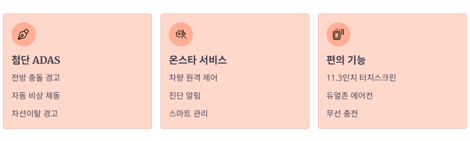 안전 및 편의 기능