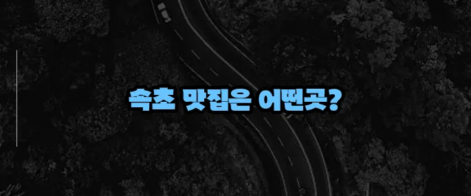 속초 맛집 베스트10 (+가성비 맛집 추천)