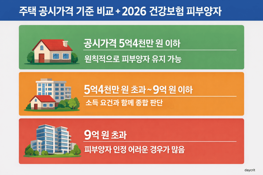 주택 공시가격 기준 2026 건강보험 피부양자 판단 기준