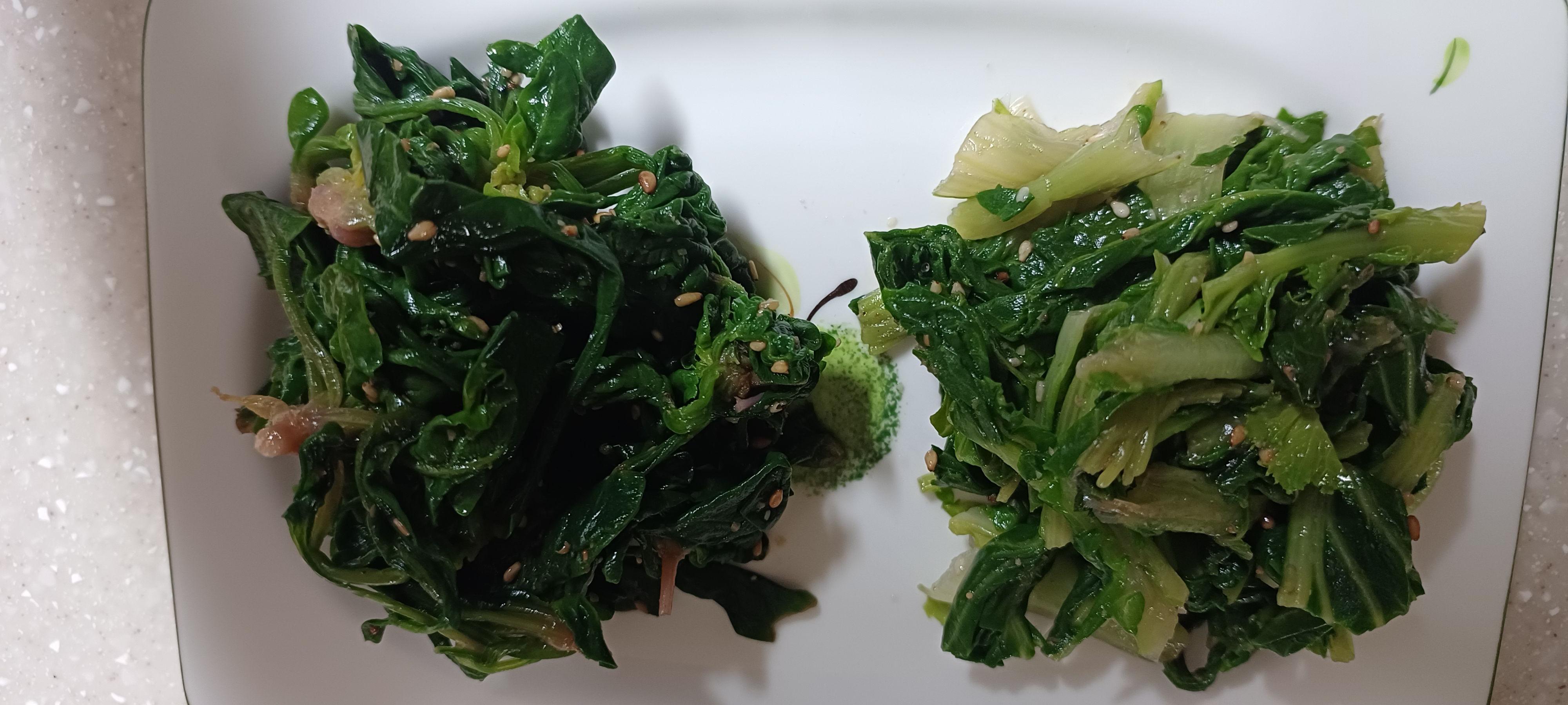 시금치나물 겨울초나물