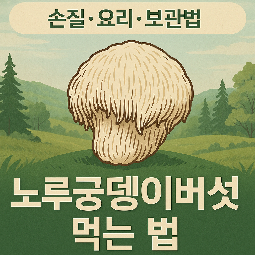 노루궁뎅이 버섯