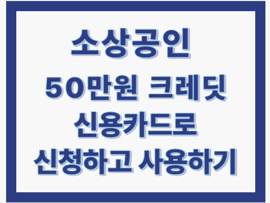 소상공인 크레딧 신용카드