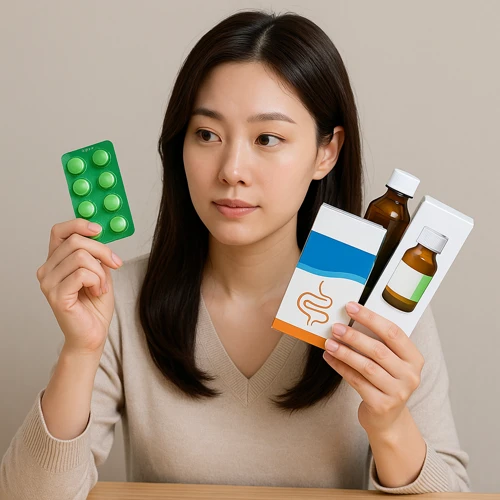 설사약 선택 흐름 이미지