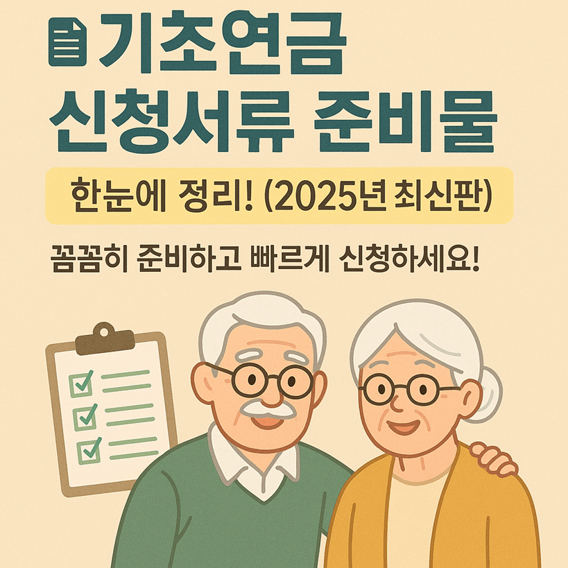 기초연금 신청서류 준비물