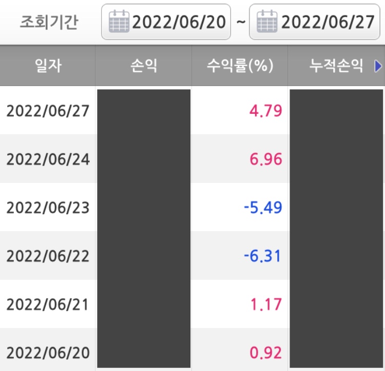 일별수익