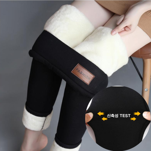 여성 겨울 두꺼운 양털 레깅스 방한 기모바지