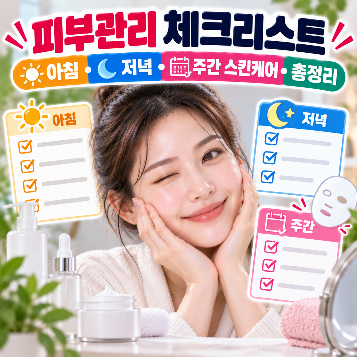 피부관리 체크리스트