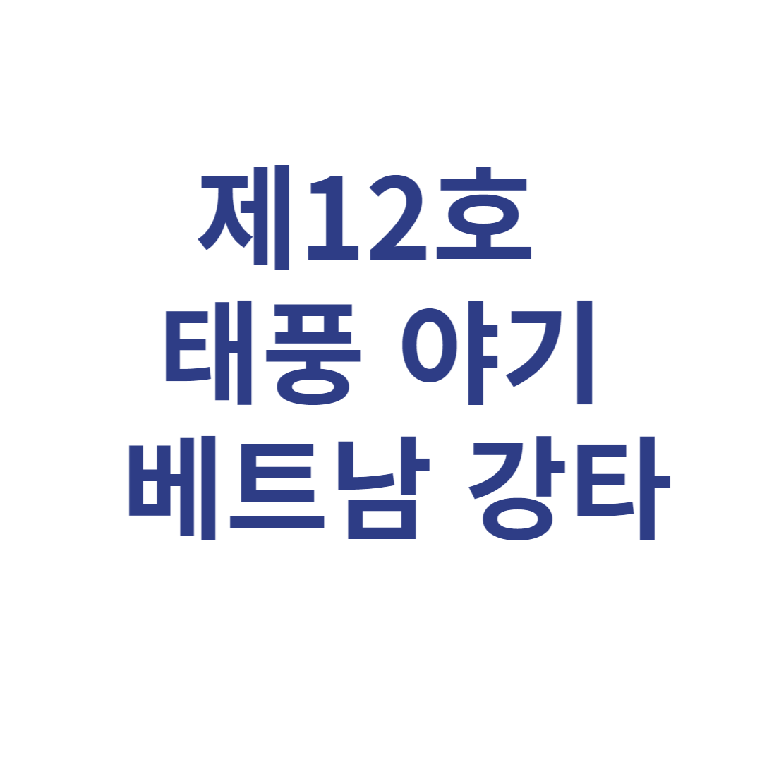 제12호 슈퍼 태풍 야기의 베트남 강타