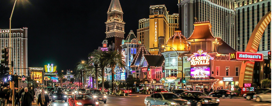 라스베가스 야경 사진