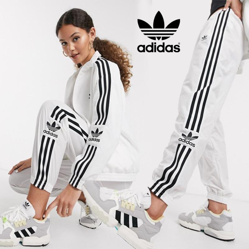 아디다스 오리지날 락업 트랙 자켓 팬츠 트레이닝복세트 바람막이 화이트 여성