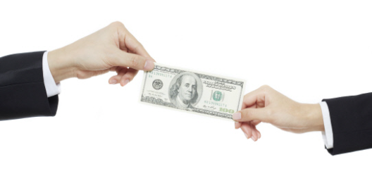 달러를-주고받는-손