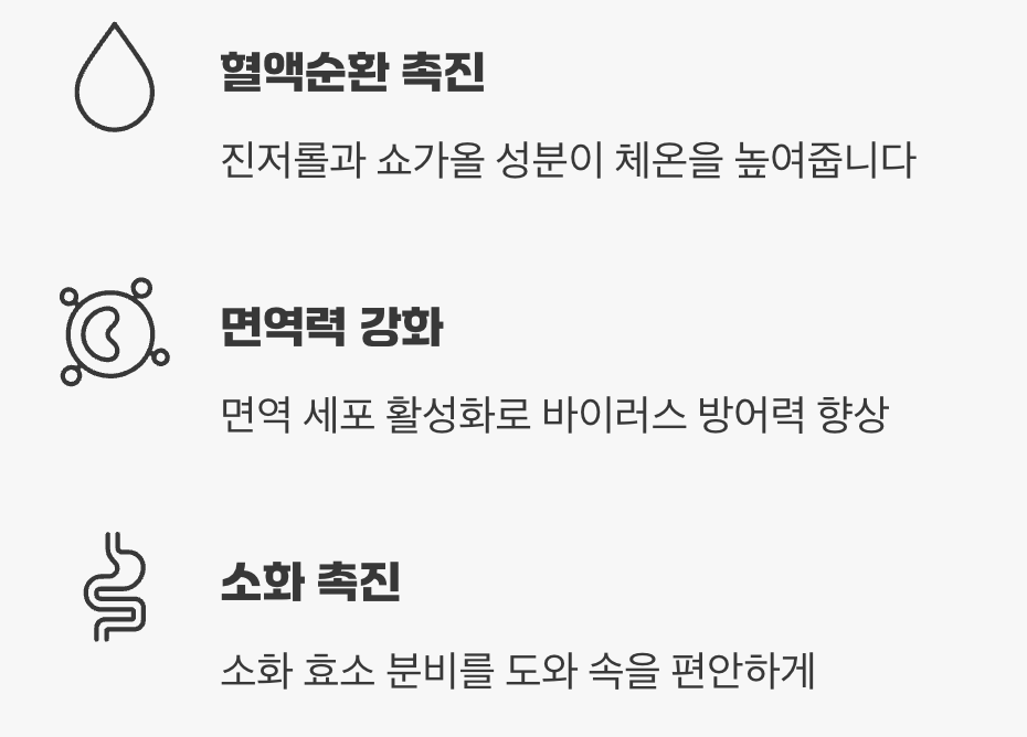 생강, 우리 몸의 보일러를 켜다