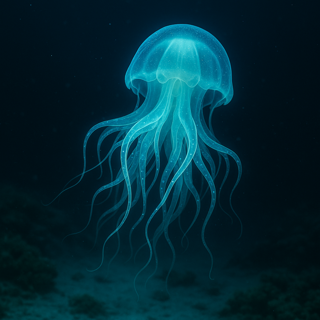 일본 열도 심해 괴생명체와 비슷한 사진