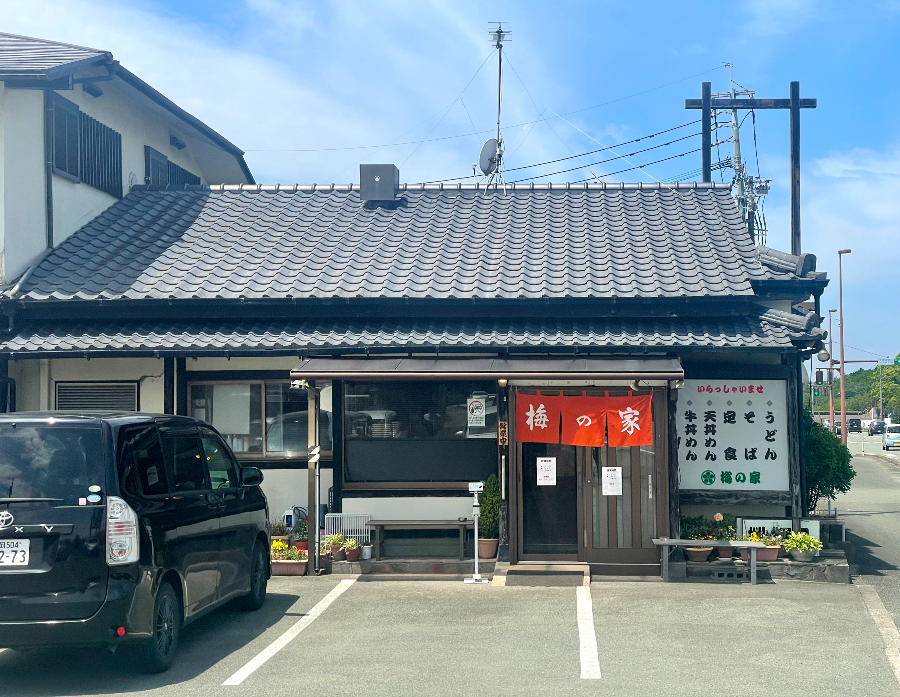 Umenoya 소바 전문점 출입구 전경