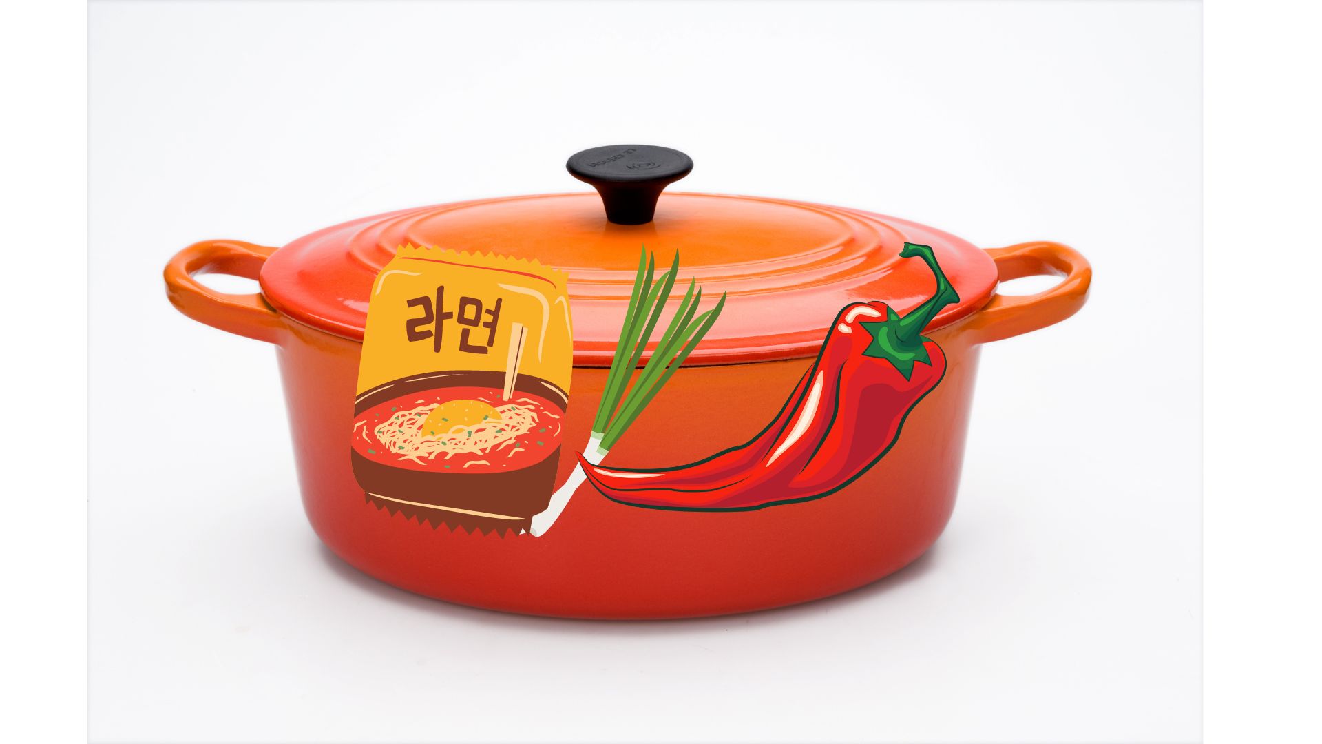 매운맛의 맛있는 라면입니다