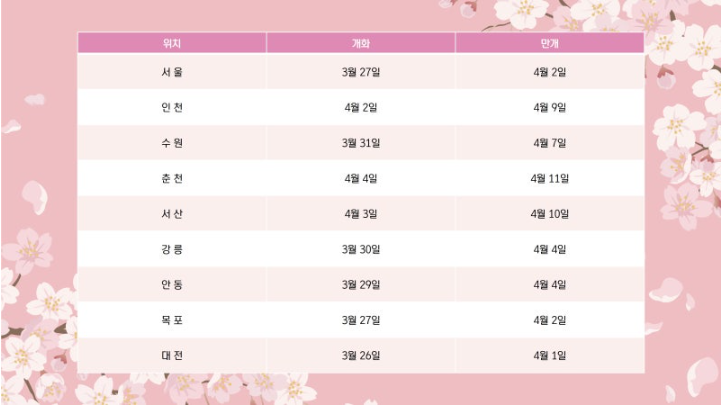 화담숲 벚꽃 예약