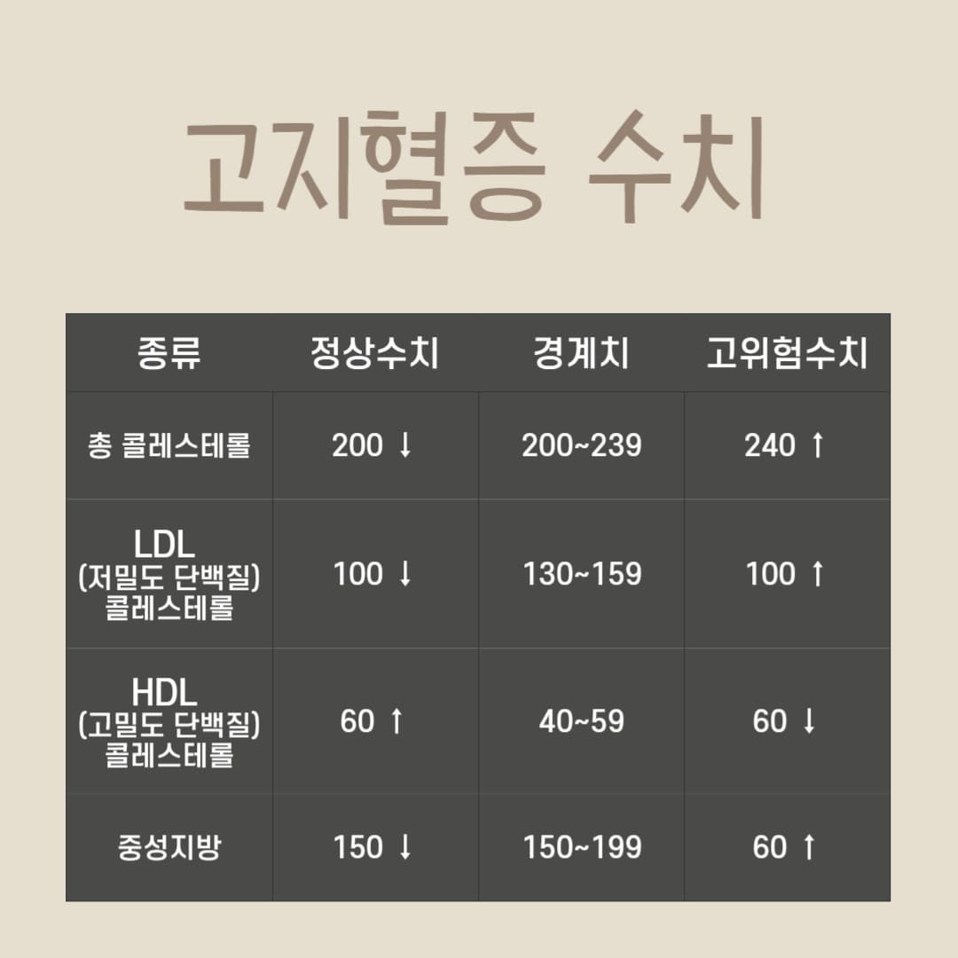 고지혈증-기준-수치