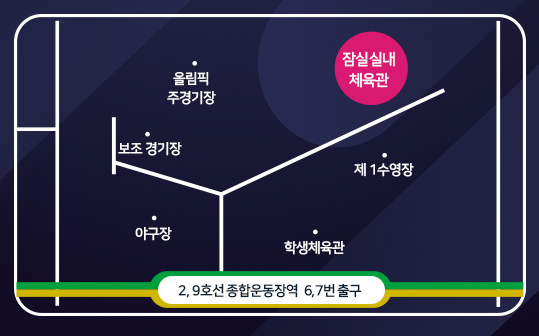 잠실 실내체육관 약도