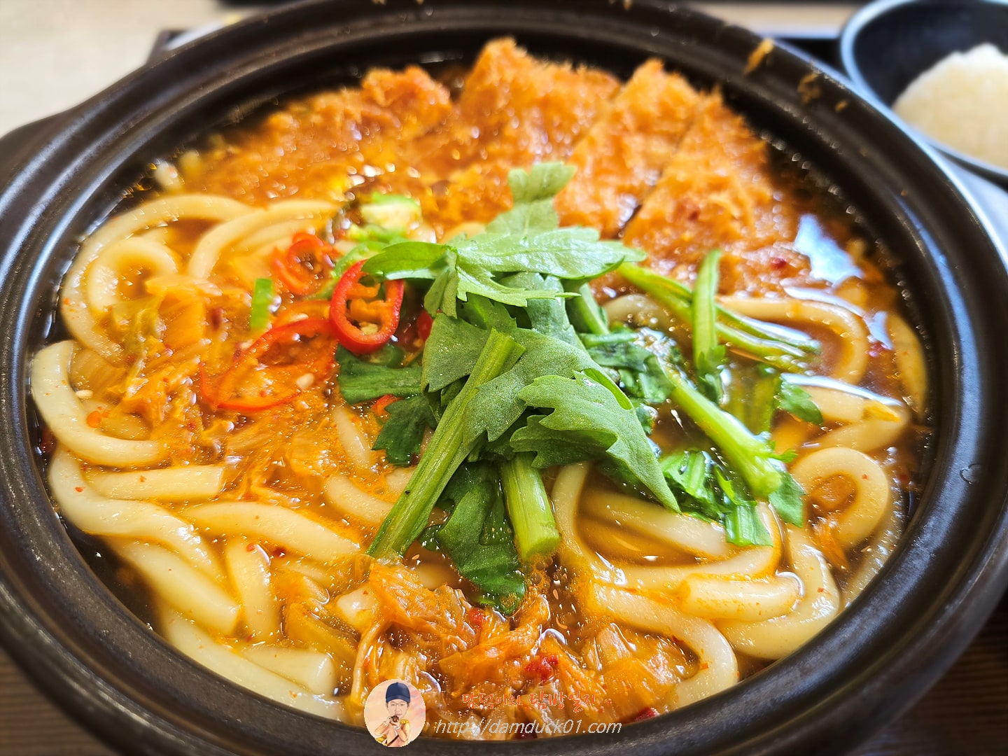 로스카츠 김치우동 나베