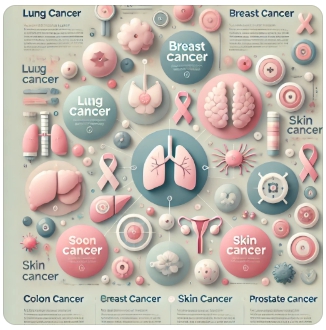 발병 높은 암 종류를 보여주는 사진