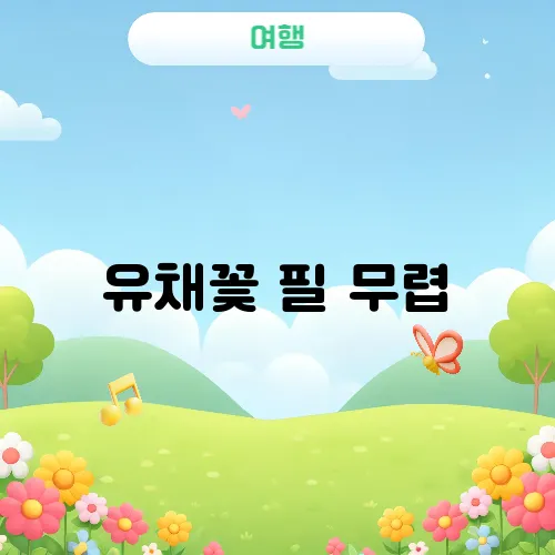 유채꽃 필 무렵, 가장 예쁜 여행지 TOP5