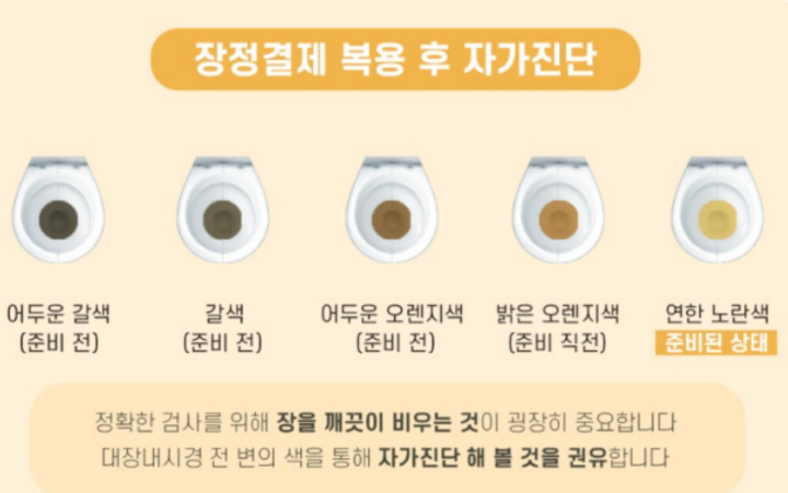 대장내시경-장정결제-자가진단