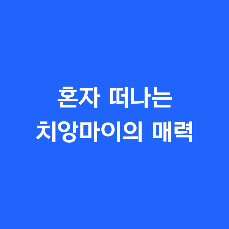 혼자 떠나는 치앙마이의 매력