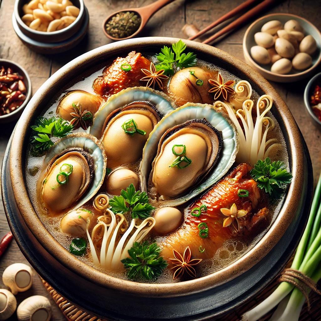 압력솥 전복삼계탕