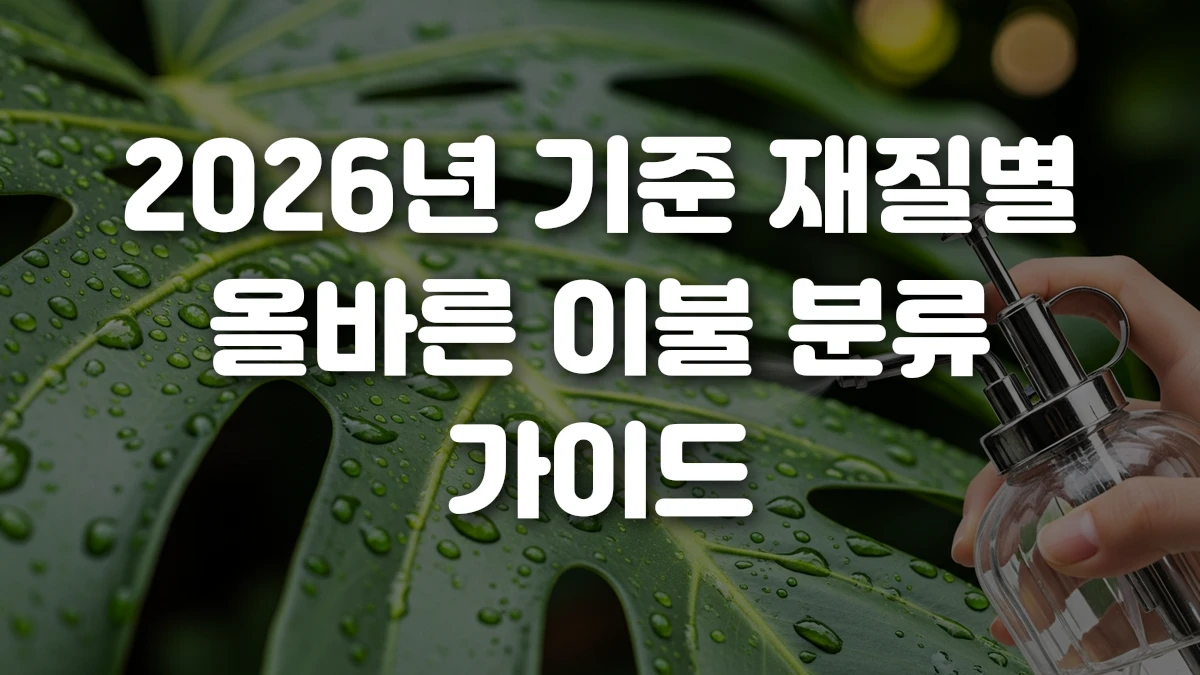 2026년 기준 재질별 올바른 이불 분류 가이드