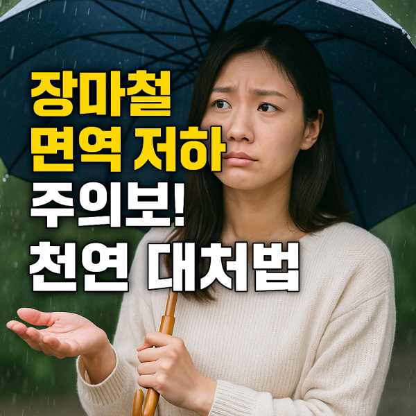 장마철 면역 저하로 인한 면역력 높이는 법/gpt