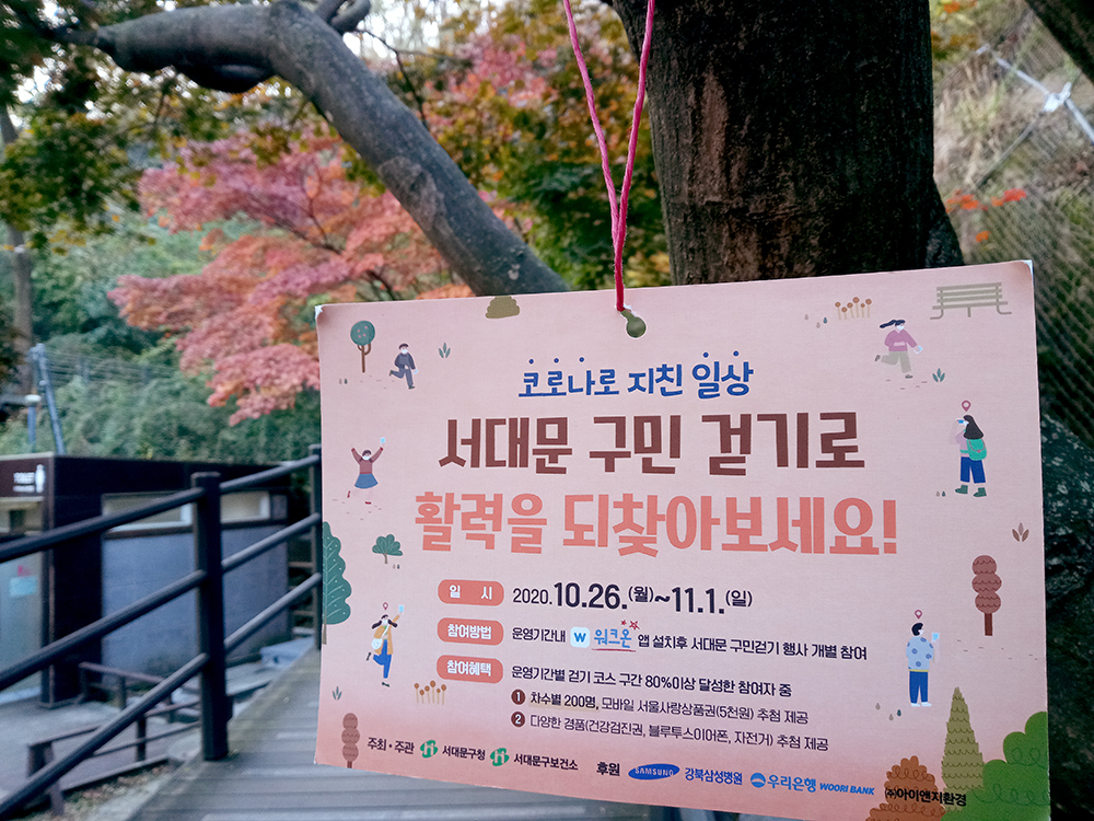 서대문구 안산자락길 나혼자걷기 챌린지