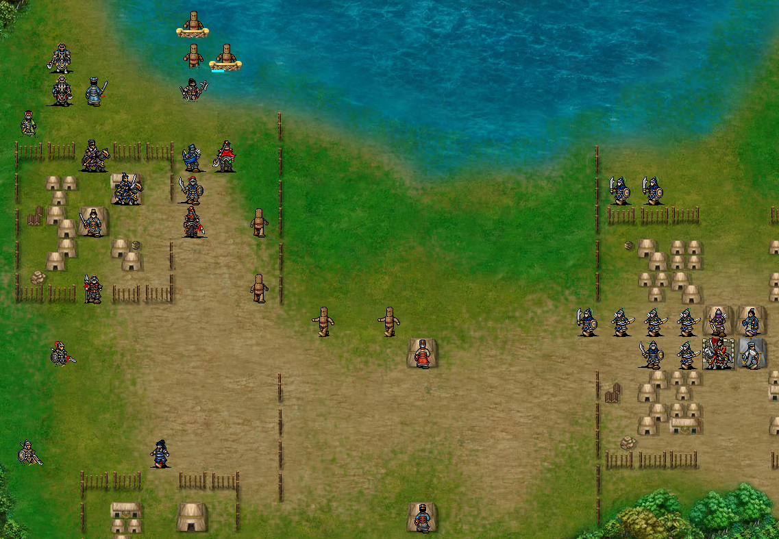 삼국지 조조전 MOD 신조조전 6.1 김소장버전 39장 적벽전투2 상태이상 회복 태평청령서, 서황 병종특성, 조창 상태이상 반사 로 목각인형 대처