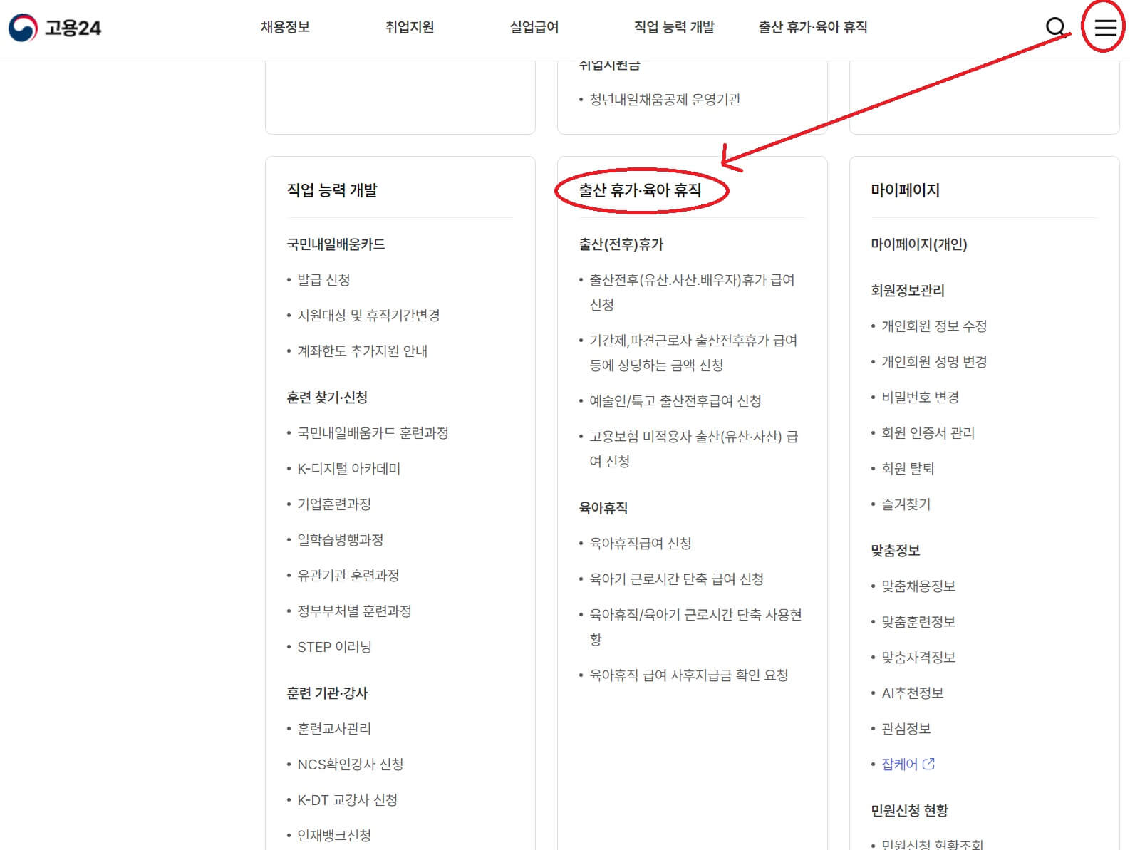 출산급여 신청방법