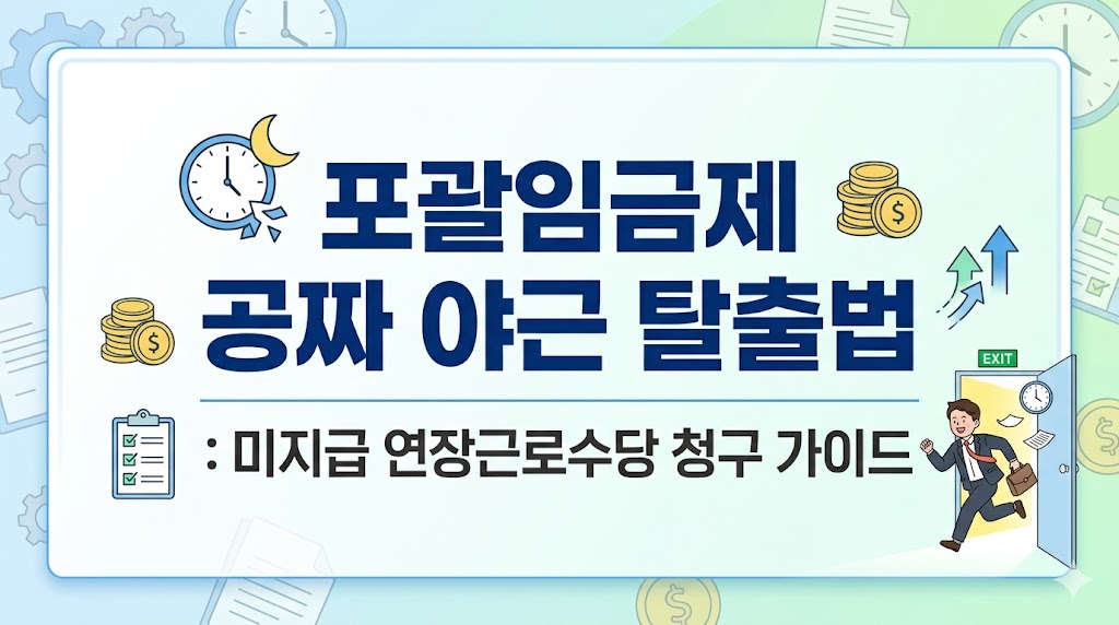 2026년 기준 직장인 포괄임금제 폐지 논의 및 공짜 야근 수당 미지급 대처법, 연장근로수당 계산 방법과 노동청 신고 절차 총정리 가이드