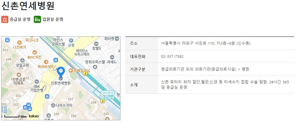 마포구 신촌연세병원