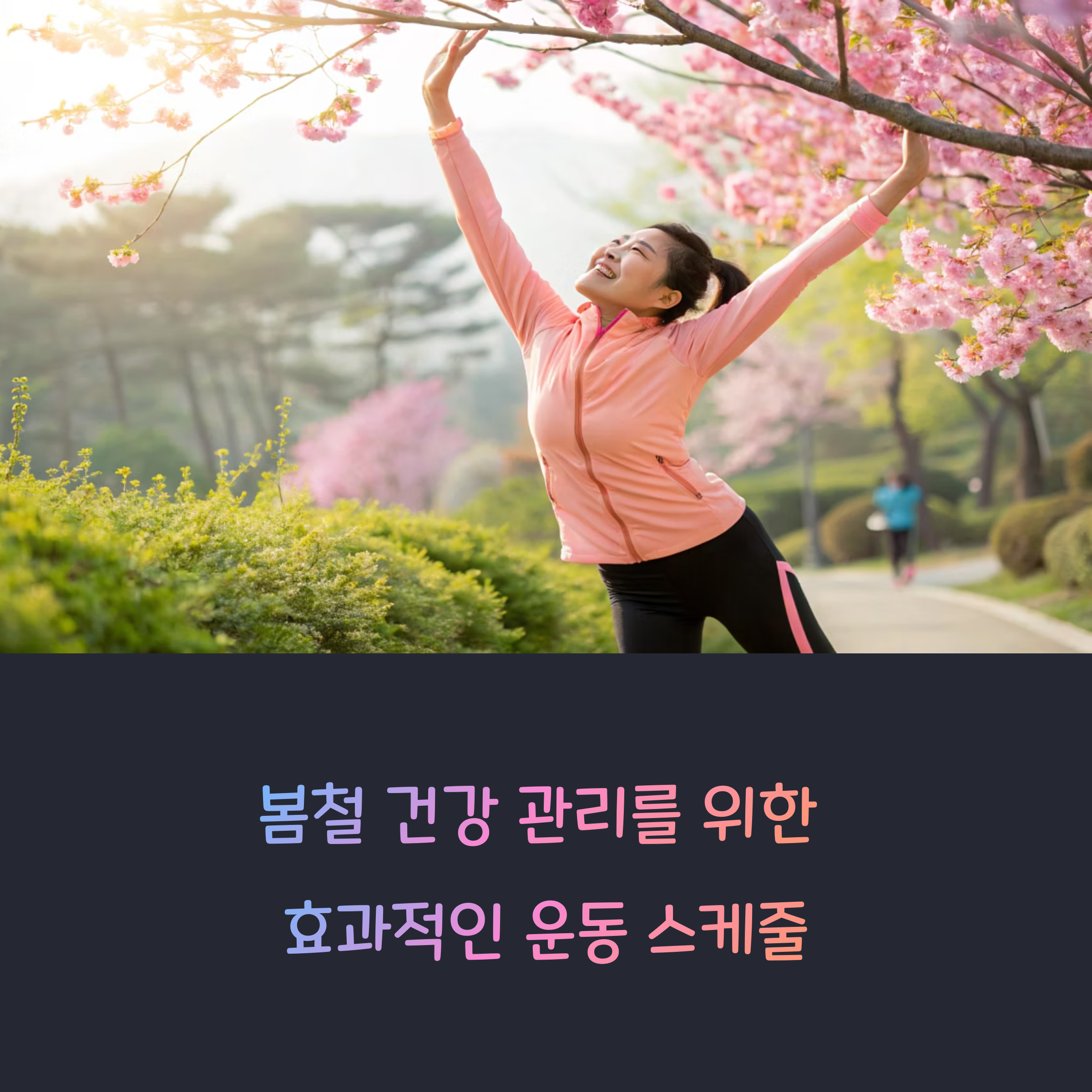 봄철 건강 지키는 똑똑한 운동 스케줄: 계절에 맞는 효과적인 운동법