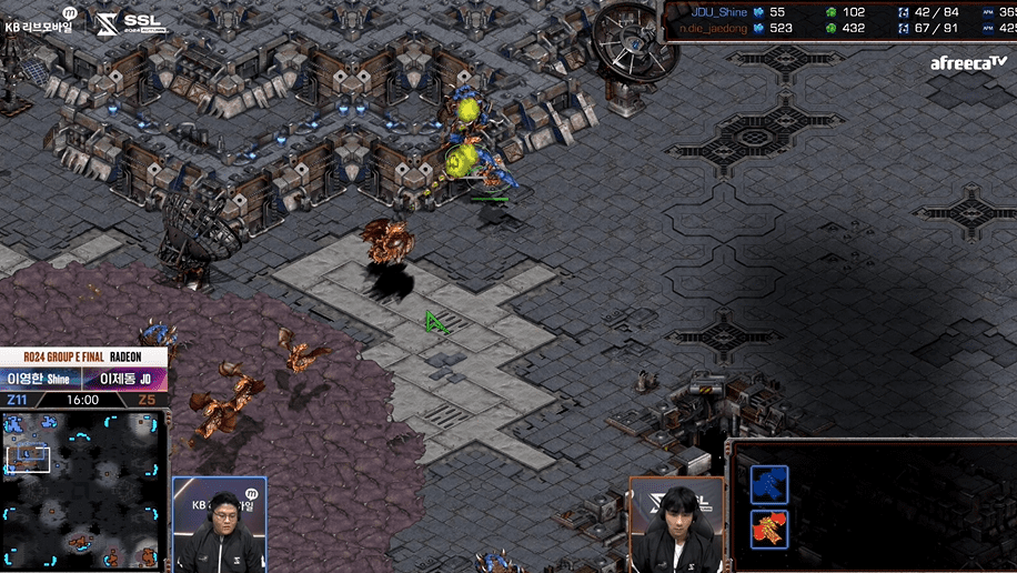 SSL 스타리그 24강 E조 최종전 9시 공격2