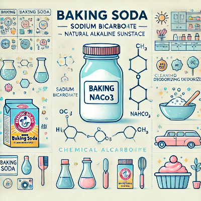 베이킹소다는 탄산수소나트륨(NaHCO₃)이라는 물질로, 천연 알칼리 성분