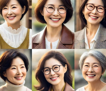 50대 여성들 웃는 모습