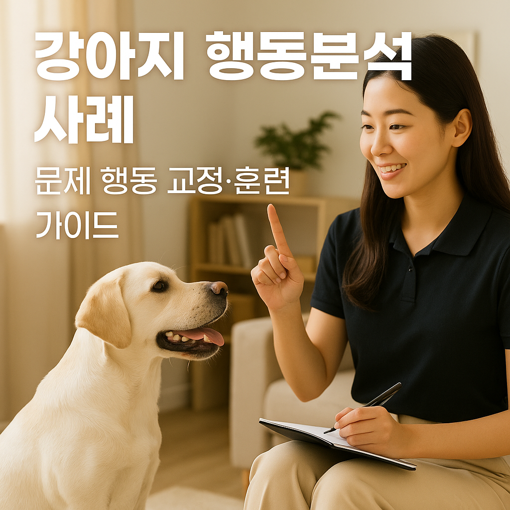 강아지 행동분석 사례|문제 행동 교정과 훈련 가이드
