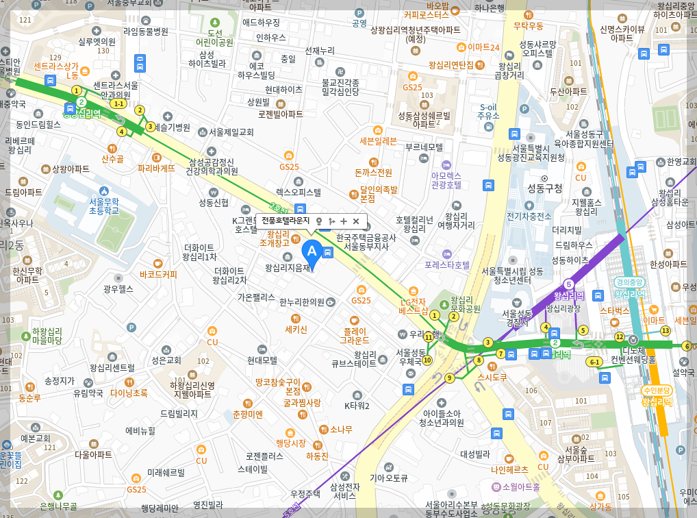 전풍호텔라운지-지도