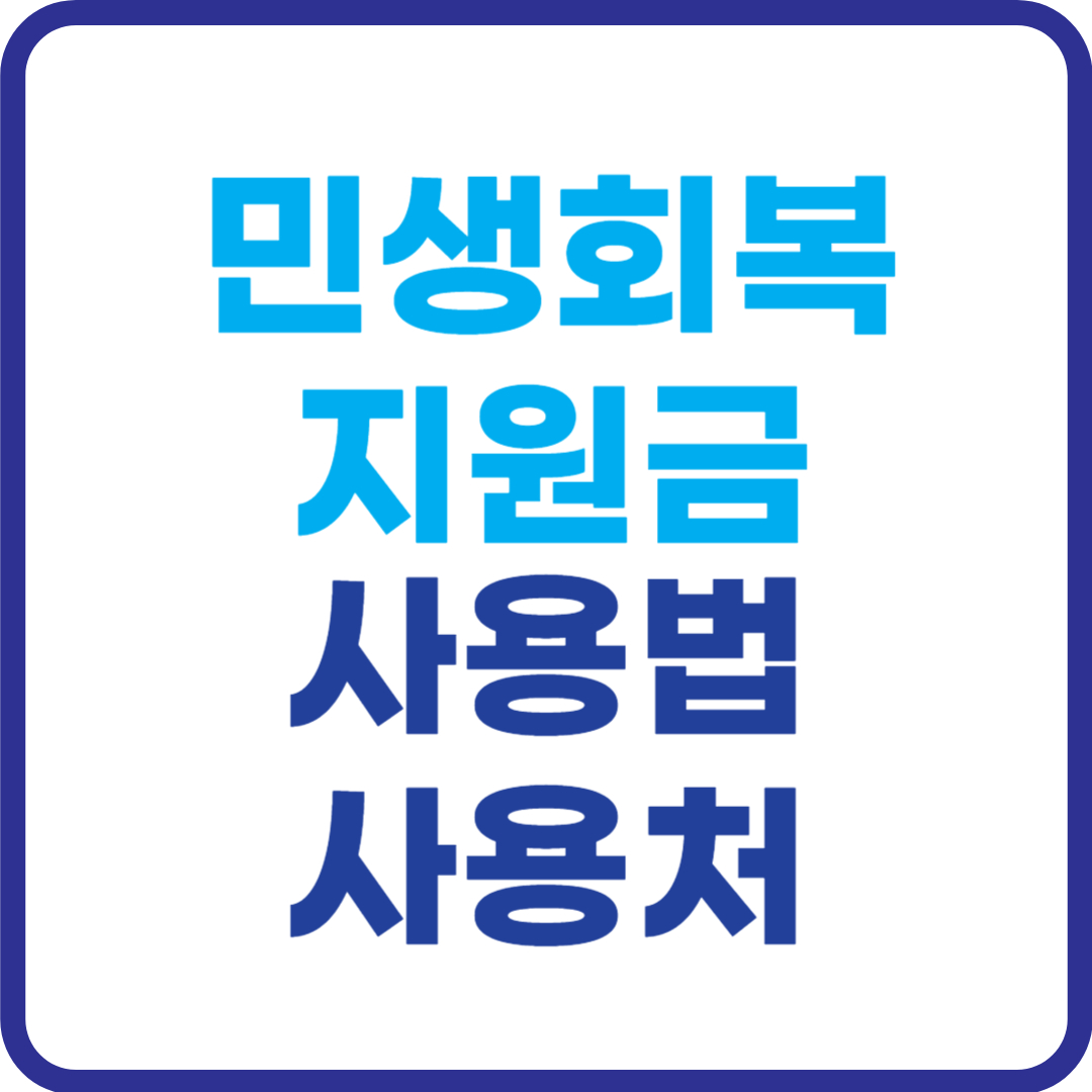 민생회복-소비쿠폰-종류별-사용법