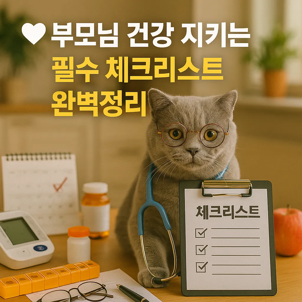 부모님 건강 지키는 필수 체크리스트 완벽정리