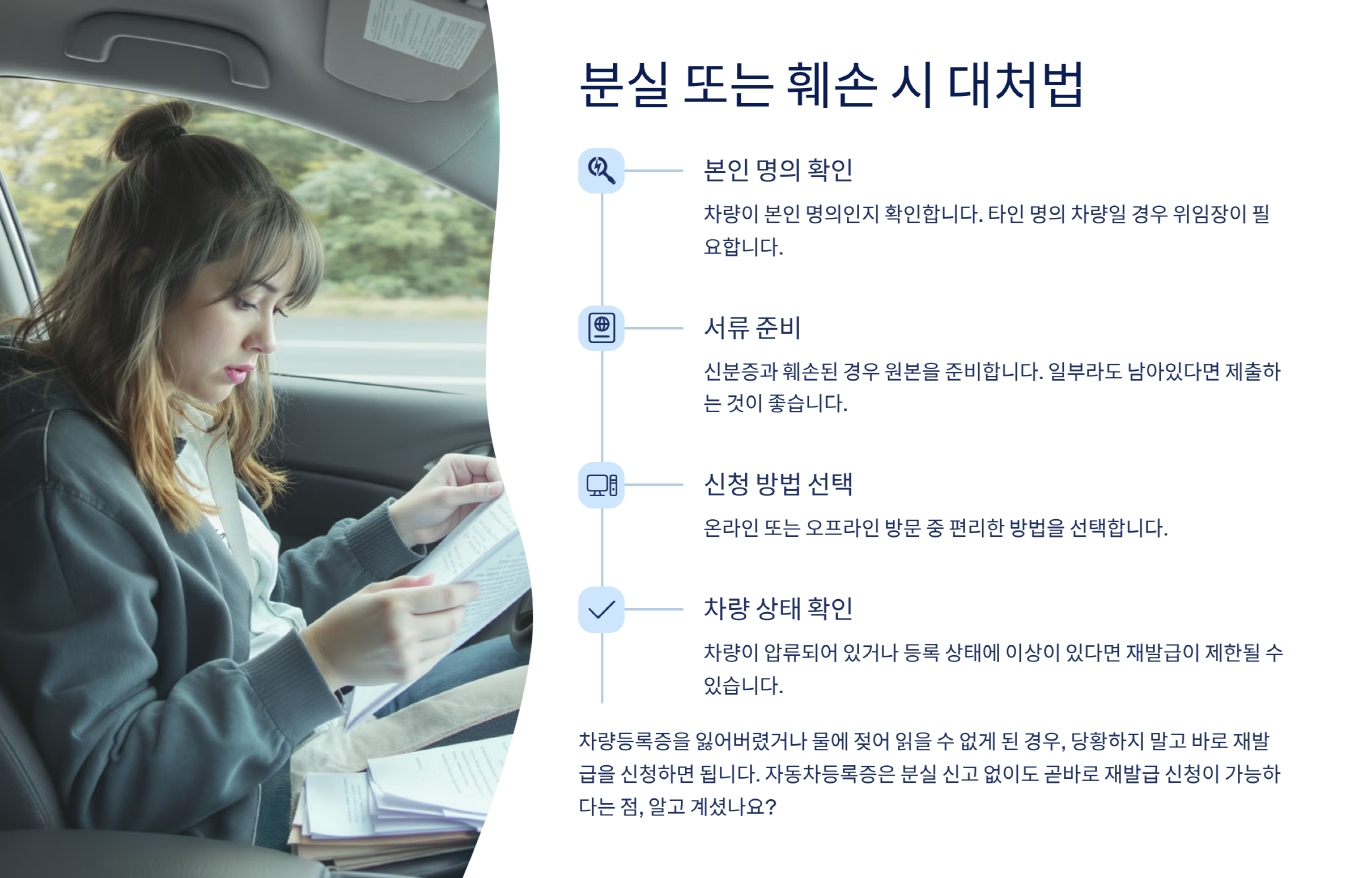 차량등록증 재발급 신청