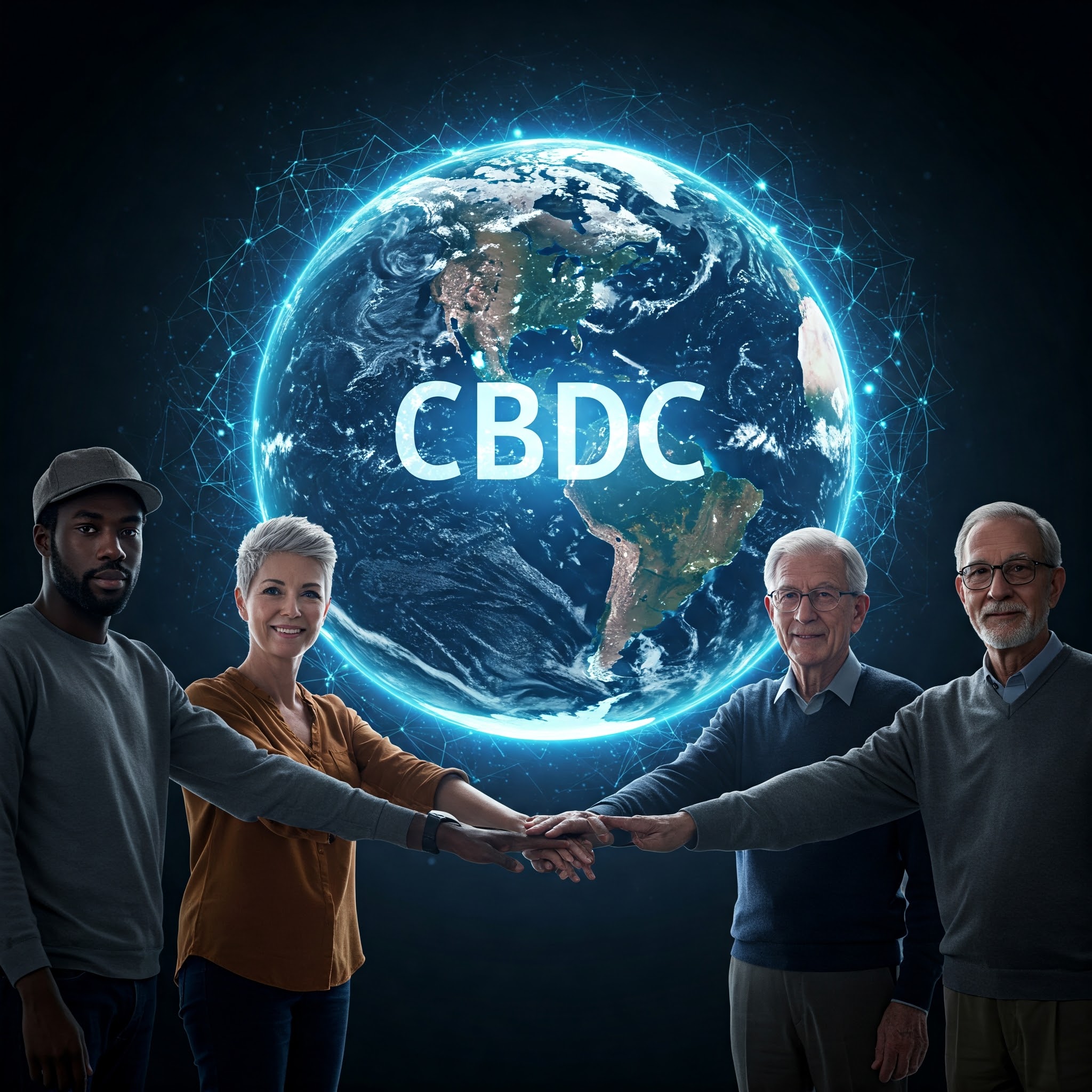 CBDC가 탄생하는 느낌의 이미지