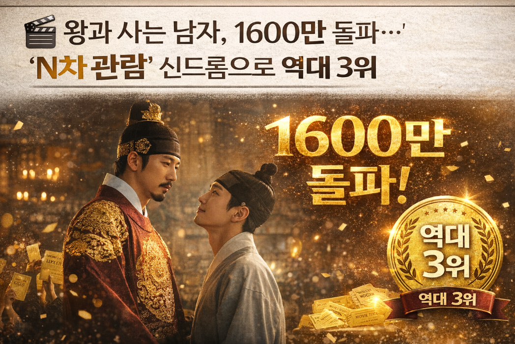 왕과 사는 남자 1600만 돌파, 역대 3위 비결 이것만 알면 끝